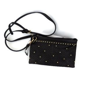 Under One Sky Studded Crossbody Clutch Black